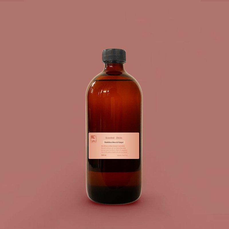White Tea Rose Ginger Fen Diffuser Refill Bottle 500ml - Fragrances - Essential Oils 