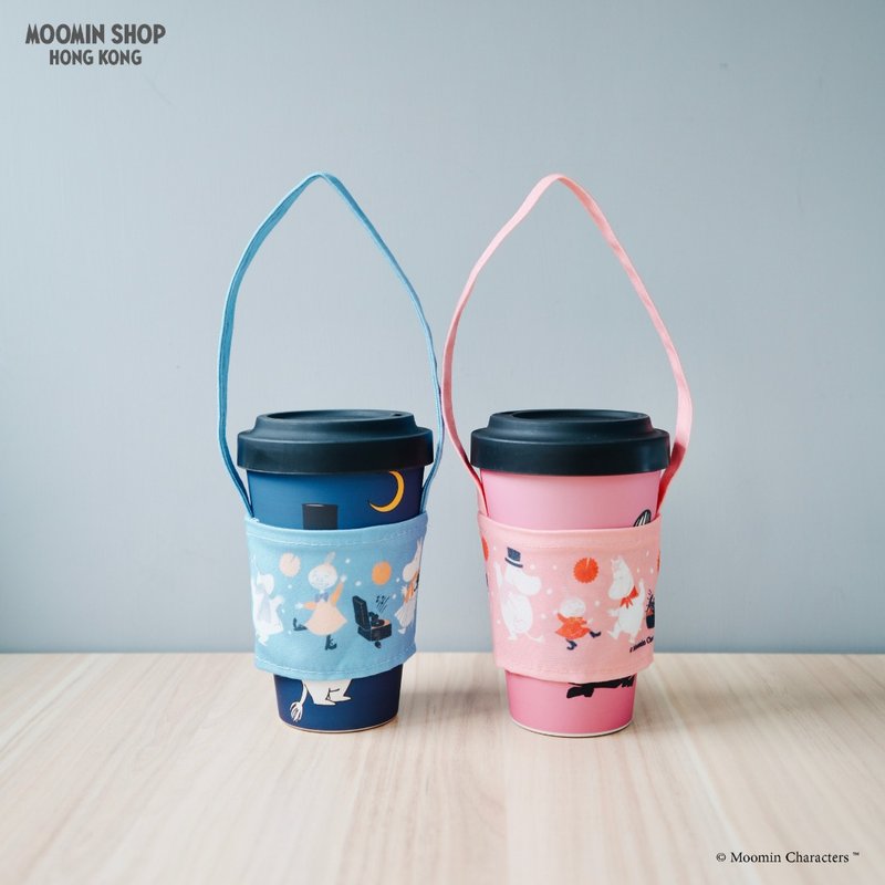 姆明帆布飲料小提袋 - 飲料提袋/杯套 - 人造皮革 多色