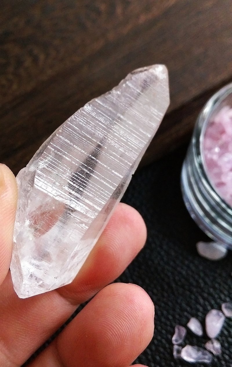 Lemurian Quartz 巴西產地 雷姆利亞水晶 白水晶 天然礦石 原礦 - ของวางตกแต่ง - วัสดุอื่นๆ 