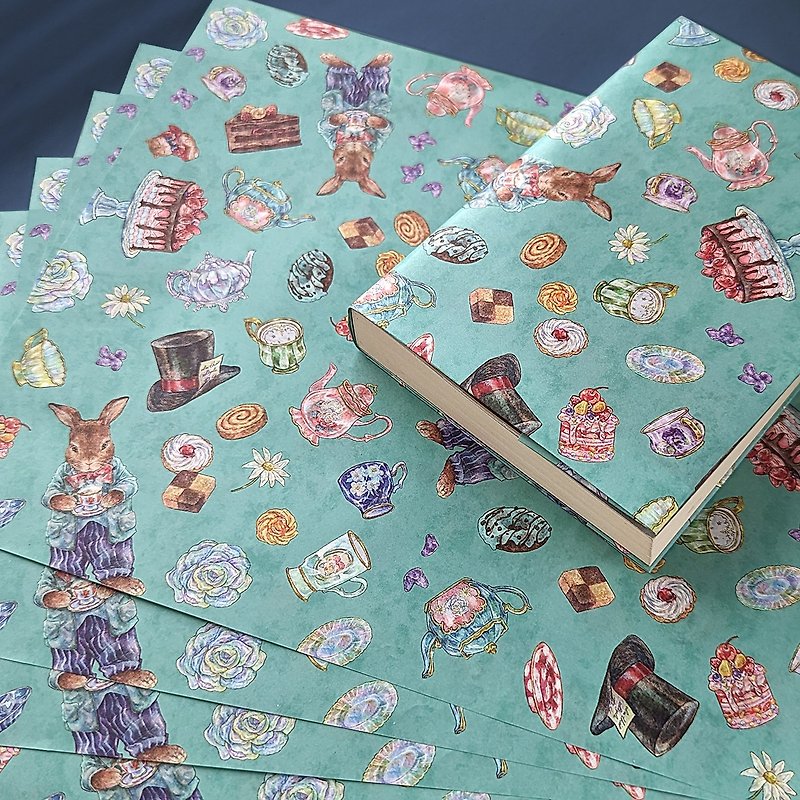 Design paper The Never-Ending Tea Party - Gift Wrapping & Boxes - Paper 