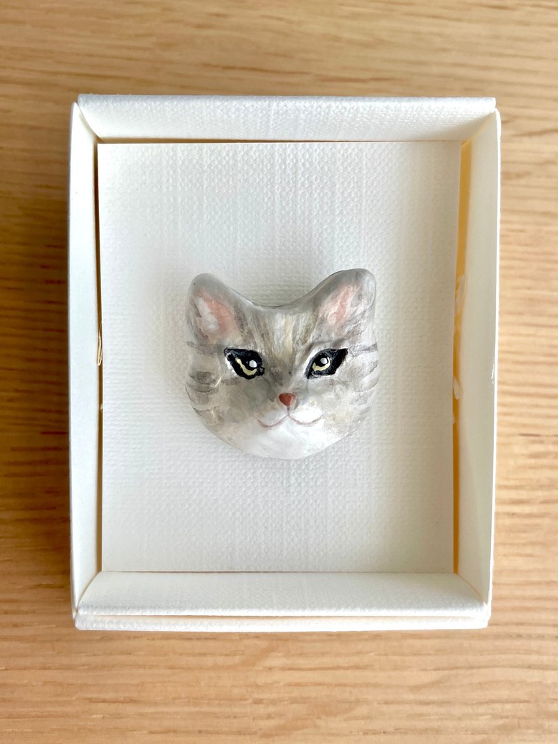 cat brooch - Brooches - Clay Silver