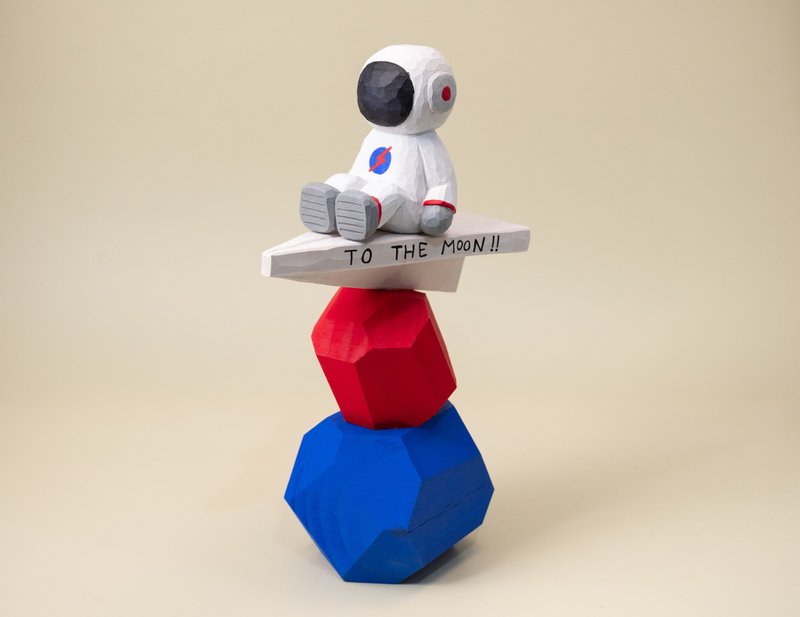 The Paper Plane Dreamer - 公仔/玩偶 - 木頭 白色