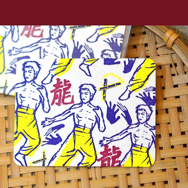 Letterpress Cards Made in Hong Kong Bruce Lee (5pcs) (82mm x 63mm) - Cards & Postcards - Paper 