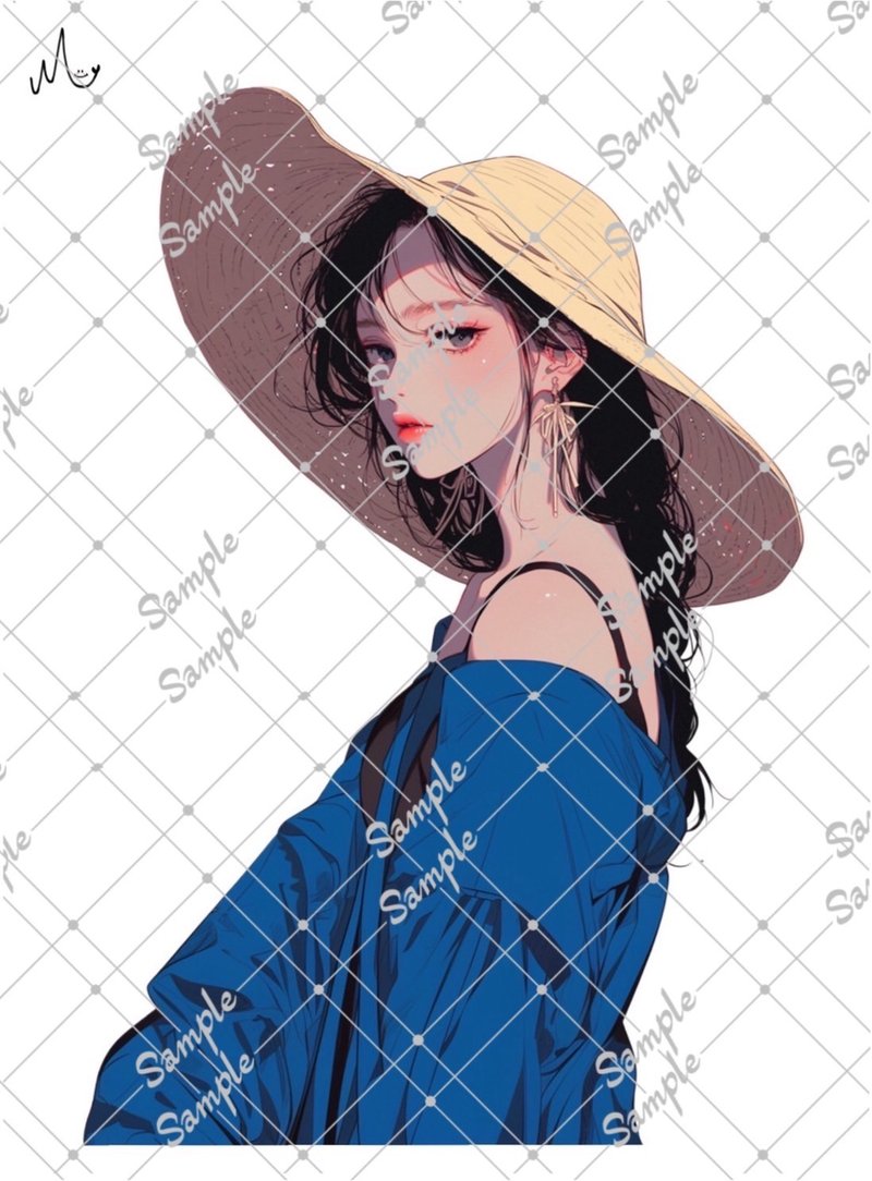 オリジナル人物ステッカー - 貼紙 - 紙 