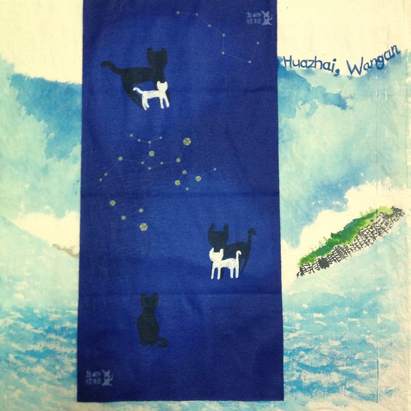 小島貓的日常系列魔術頭巾--夜晚 - 其他 - 其他材質 藍色