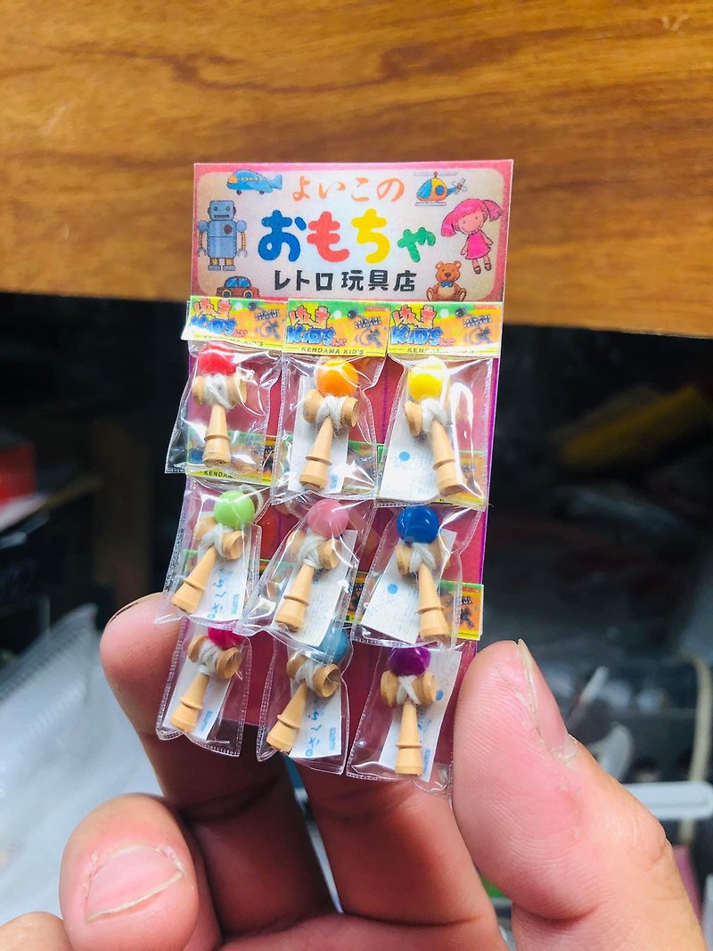 ミニチュアポケット ミニ みかん屋さん アンティークおもちゃ（けん玉） 情景 - 人形・フィギュア - プラスチック 多色