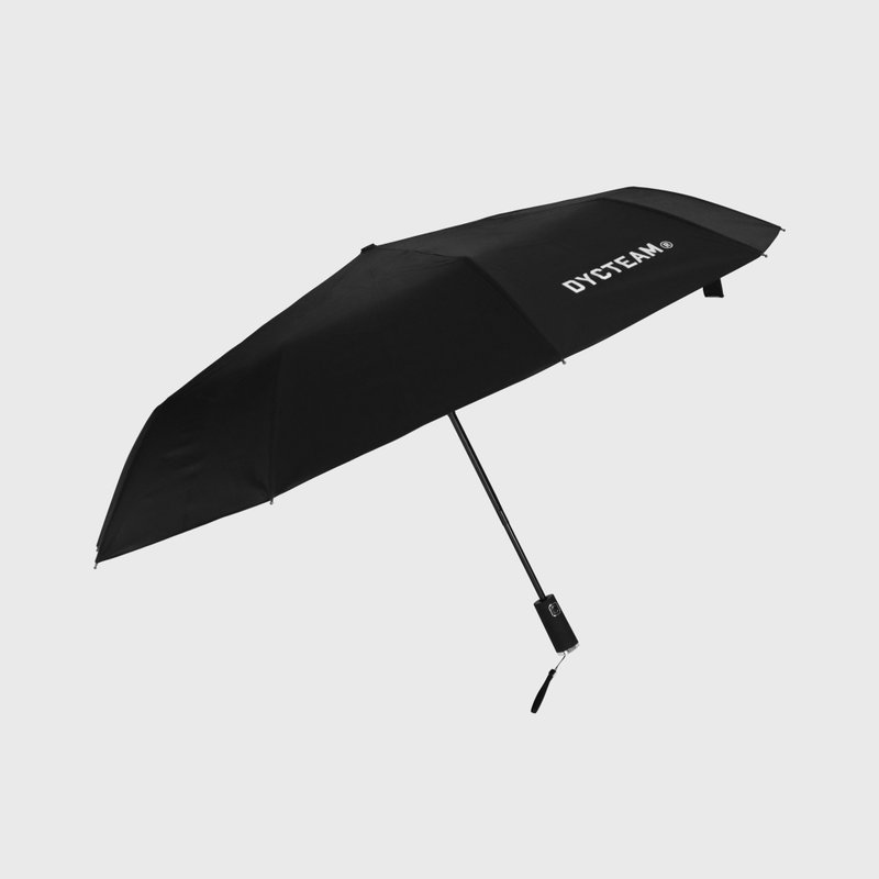 DYCTEAM - LOGO JACQUARD PATTERN UMBRELLA (blue inside) - 雨傘/雨衣 - 其他材質 黑色