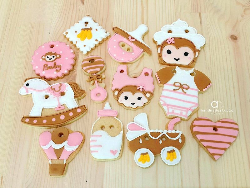 Sweet Little Monkey Baby income salivary sugar cookie 12 group by anPastry - Handmade Cookies - Fresh Ingredients 