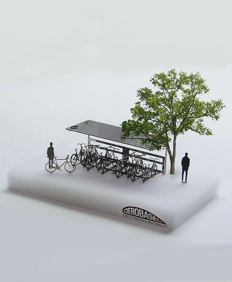 SUSS- Japan Aerobase metal etching bicycle parking lots model - Spot - Other - Other Metals Gray