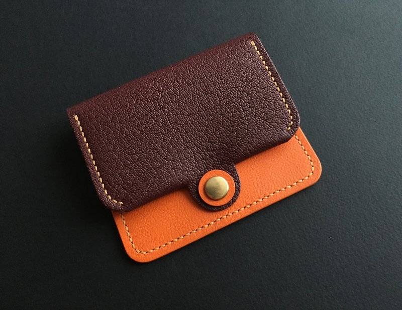 Card Wallet, Simple Wallet, Compact Wallet, Small Womens Wallet, Leather Purse - 銀包 - 真皮 多色