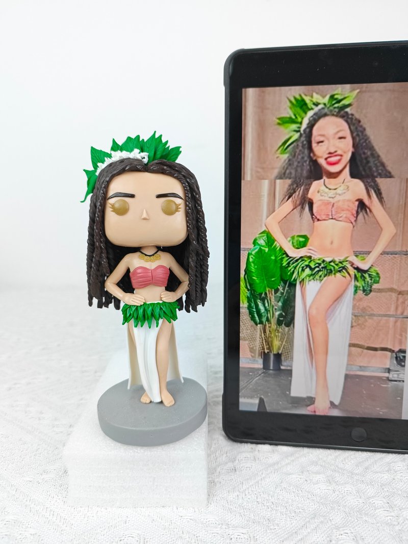【客製化3D人像公仔】訂製手工Funko Pop男生朋友老公生日禮物 - 公仔/玩偶 - 黏土 多色