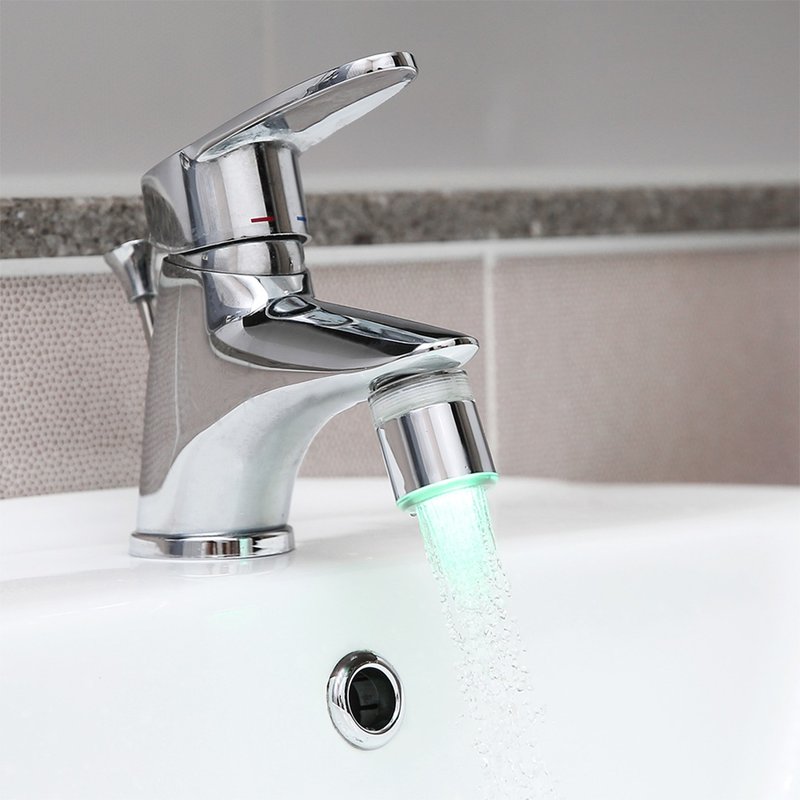 AQUADUO - SF-1500LED Waterbasin Purification Filter (with filter 10PC) - อุปกรณ์ห้องน้ำ - สแตนเลส สีเงิน