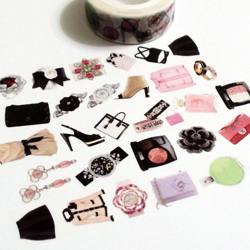 Masking Tape Fashion Camellia - Washi Tape - Paper 