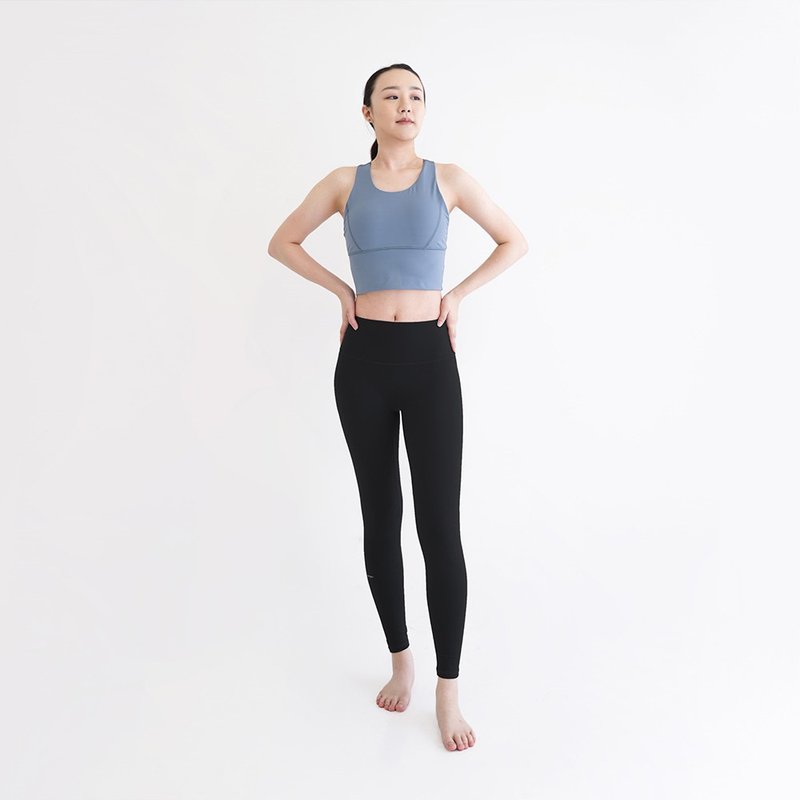 【Mukasa】DURABLE 提臀美形瑜珈褲 - 個性黑 - MUK-22931 - 瑜珈服/瑜珈褲 - 其他材質 黑色