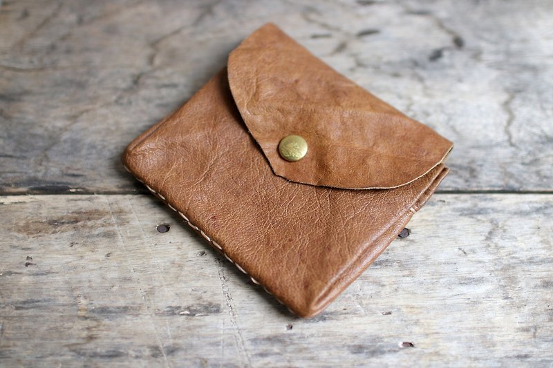 Chahat multi-layer coin pocket - Coin Purses - Genuine Leather Brown