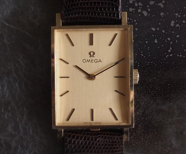 オメガ　アンティーク　レクタンギュラー14K FILLED OMEGA Rectangular Watch 14K Gold オメガ レクタンギュラー