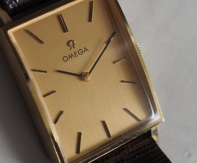 オメガ　アンティーク　レクタンギュラー14K FILLED OMEGA Rectangular Watch 14K Gold オメガ レクタンギュラー