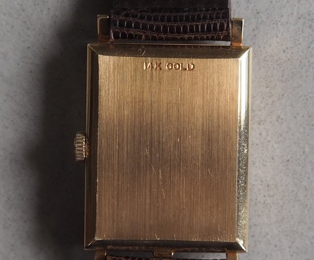オメガ　アンティーク　レクタンギュラー14K FILLED OMEGA Rectangular Watch 14K Gold オメガ レクタンギュラー