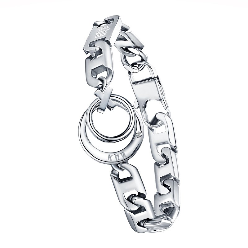 Diamond Bracelets for Men - สร้อยข้อมือ - เพชร สีเงิน