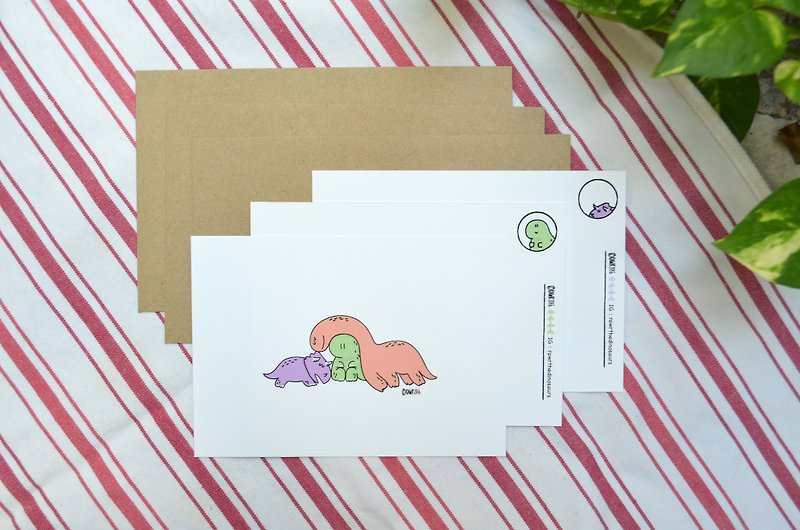Supporter cards with brown envelopes (Pack of 3) - การ์ด/โปสการ์ด - กระดาษ ขาว