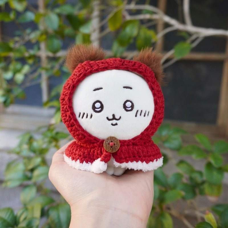 狼人小紅帽 娃衣 吉伊卡哇 ちいかわ Chiikawa 10cm適用 - 公仔/玩偶 - 棉．麻 紅色