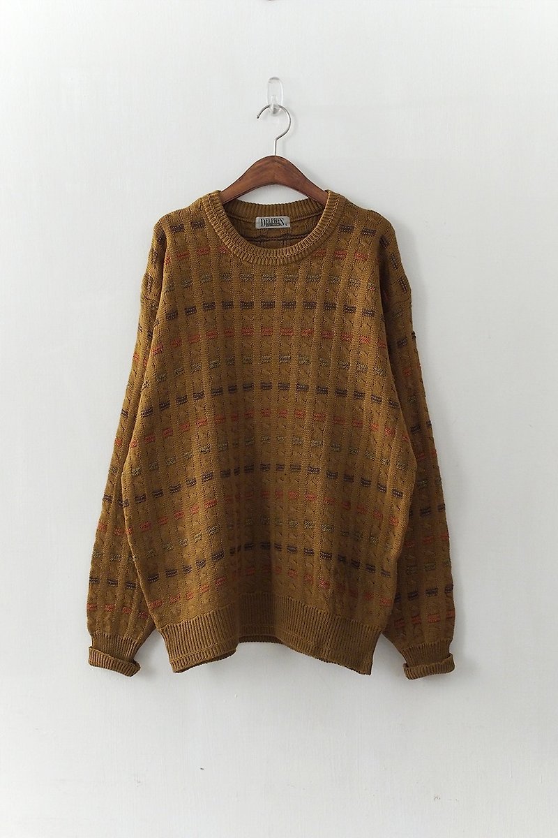 Banana Flyin '| vintage | Nippon perspective twist knit sweater - สเวตเตอร์ผู้หญิง - ผ้าฝ้าย/ผ้าลินิน 