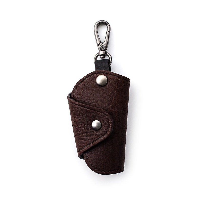 Minerva I Car Key Holder Smart Key - Keychains - Genuine Leather Brown