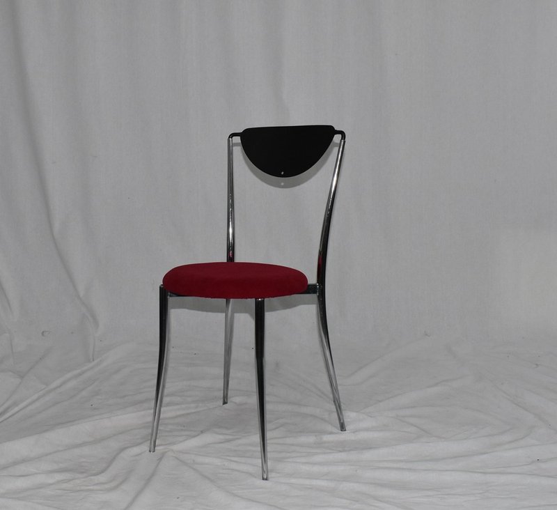 Year-End Promotion Dining Chair | Light Industrial Style Dining Chair | Meeting Chair | Vanity Stool | Desk Chair - Chairs & Sofas - Other Materials Black