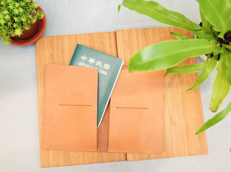 Shekinah Handmade Leather - Simple Passport Case [Spot Items] - Passport Holders & Cases - Genuine Leather Brown