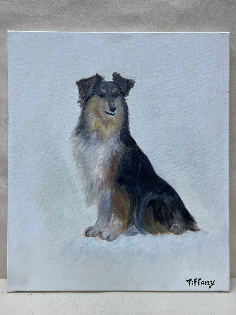 Customized/Shetland Sheepdog 1/Oil Painting/Art Decoration - Posters - Linen 