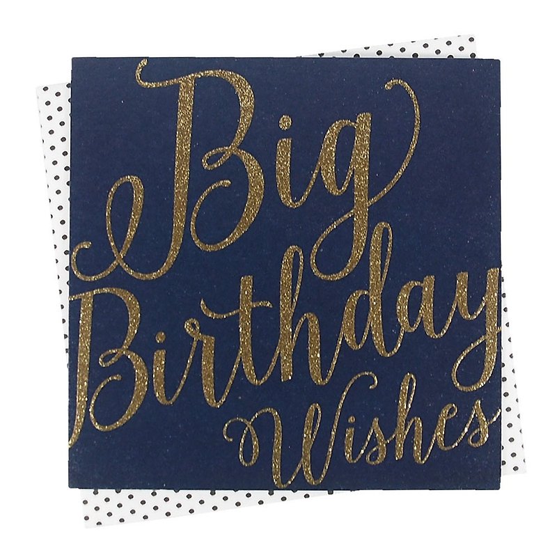 The biggest birthday wishes [Clare Maddicott INK card-birthday wishes] - การ์ด/โปสการ์ด - กระดาษ หลากหลายสี
