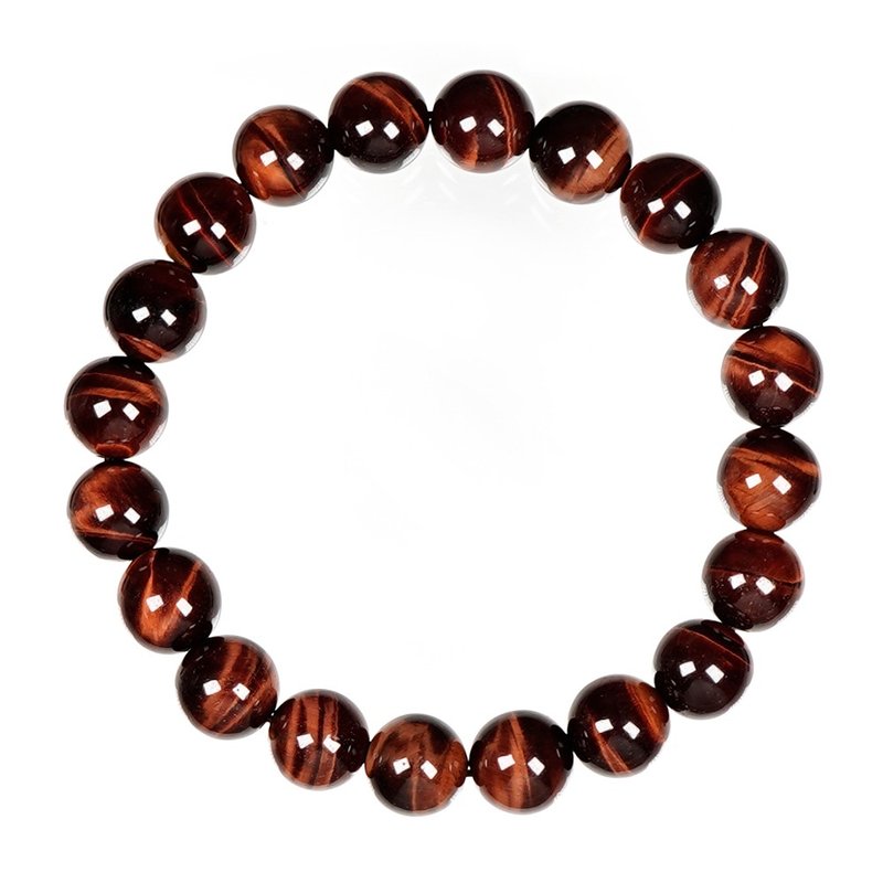 Red Tiger Eye Top Grade 10mm Bracelets - สร้อยข้อมือ - เครื่องประดับพลอย หลากหลายสี