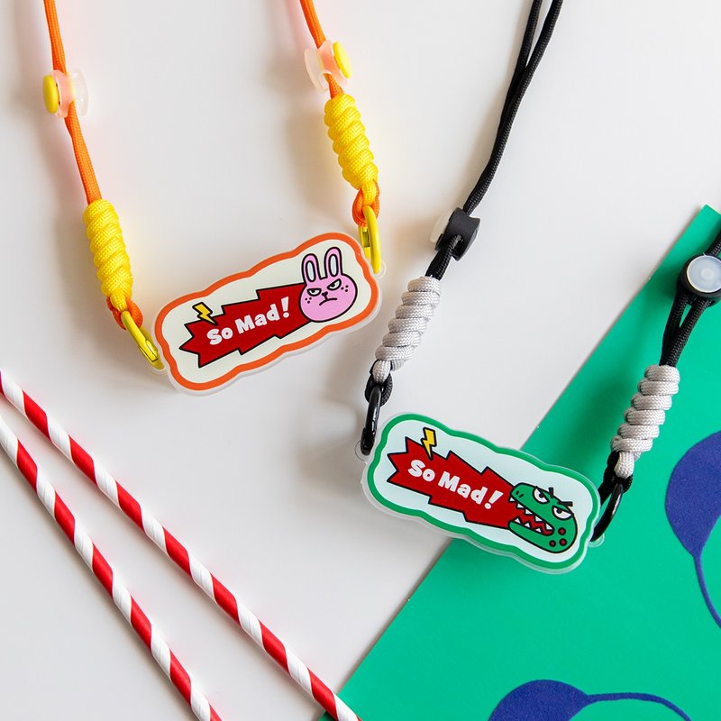 AUG8 STORE Dinosaur & Bunny Phone Back Clip/Universal Messenger Lanyard - อื่นๆ - พลาสติก 