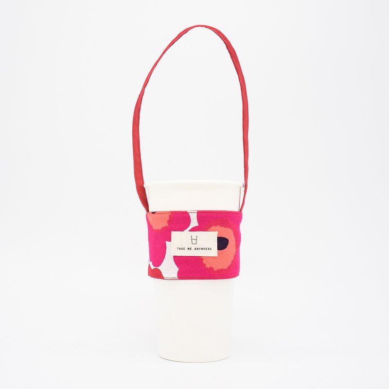วัสดุกันนำ้ ถุงใส่กระติกนำ้ สีแดง - Chengmei Take Me Anywhere Finland Series Eco-friendly Beverage Bag-Single Entry