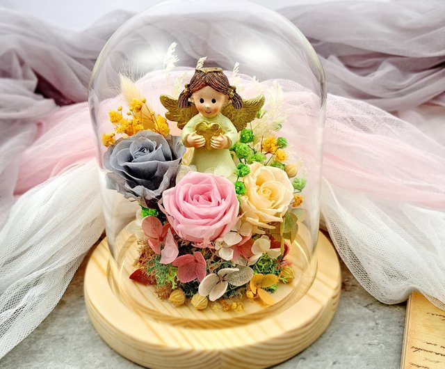 プリザーブドフラワー ガラスカバー 誕生日プレゼント 母の日 プリザーブドフラワー ガラスカバー 誕生日プレゼント 母の日