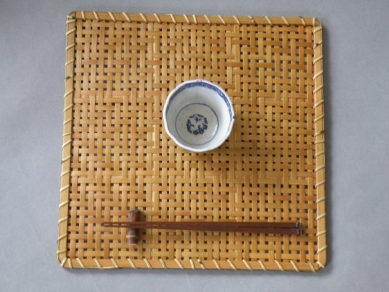編み折敷 ランチョンマット - 杯墊 - 竹 咖啡色