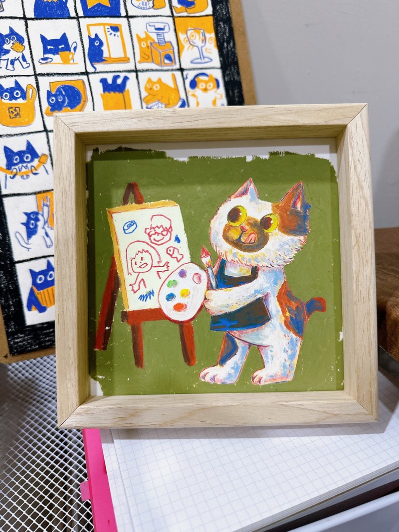 【 Winnie 】寵物插畫 故事插畫 客製插畫 似顏繪 紀念 - 似顏繪/客製畫 - 紙 咖啡色