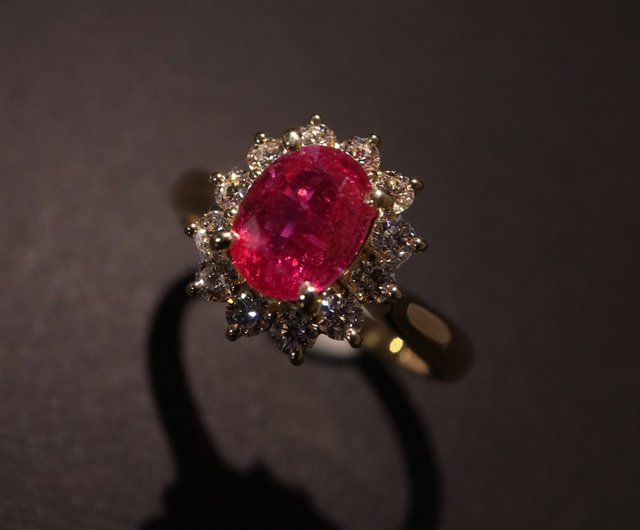 Ruby Diamond Ring, GIA Certified 1.07Cts Mozambique - Shop