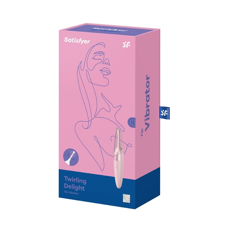 德國Satisfyer Twirling Delight 極速高潮震動按摩器 (粉紅) - 情趣用品 - 矽膠 