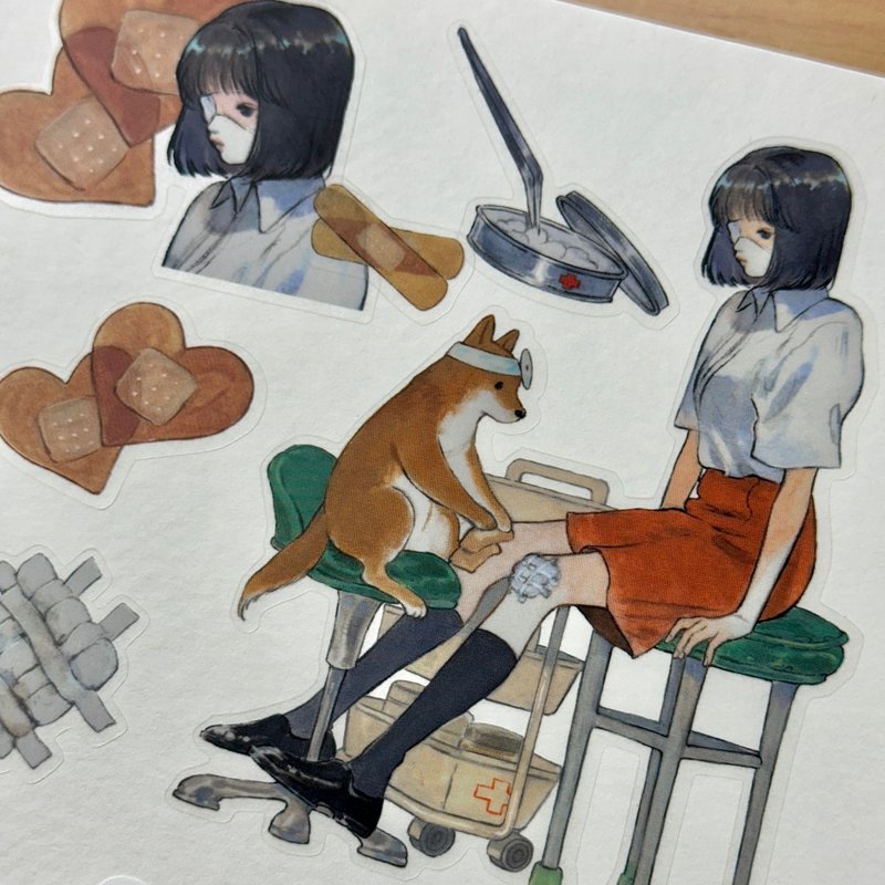 It's going to hurt now | NOMA | korea illust Art Sticker - สติกเกอร์ - กระดาษ 