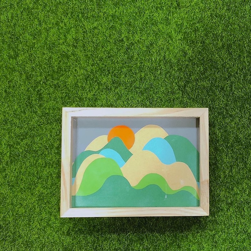 Mountain Code: M002 - Handmade Paper-Art Display - ของวางตกแต่ง - กระดาษ 