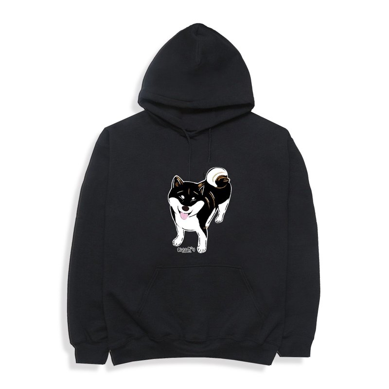 Shiba Inu Hoodie  Gildan Heavy Blend Adult Hooded Sweatshirt - เสื้อฮู้ด - ผ้าฝ้าย/ผ้าลินิน สีดำ