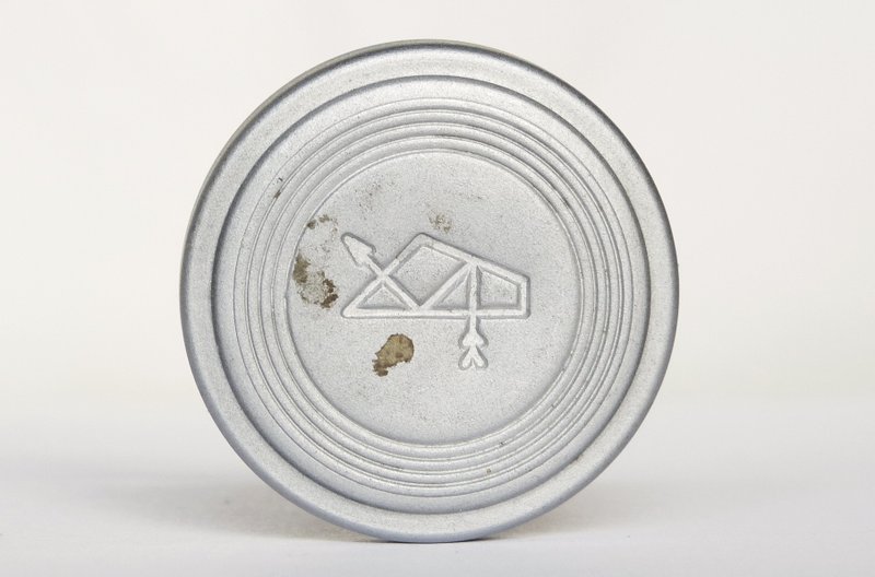 Original front protective cap KOMZ 37mm 36mm for Industar-22 3.5/50 metal USSR - 相機/拍立得/底片相機 - 其他金屬 銀色