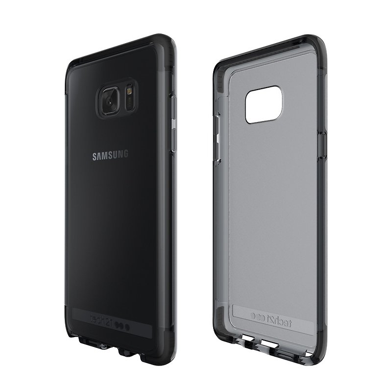 Tech21 英國超衝擊 Evo Frame Samsung Note 7 防撞硬式透明保護殼 - 透黑 (5055517363440) - 其他 - 其他材質 