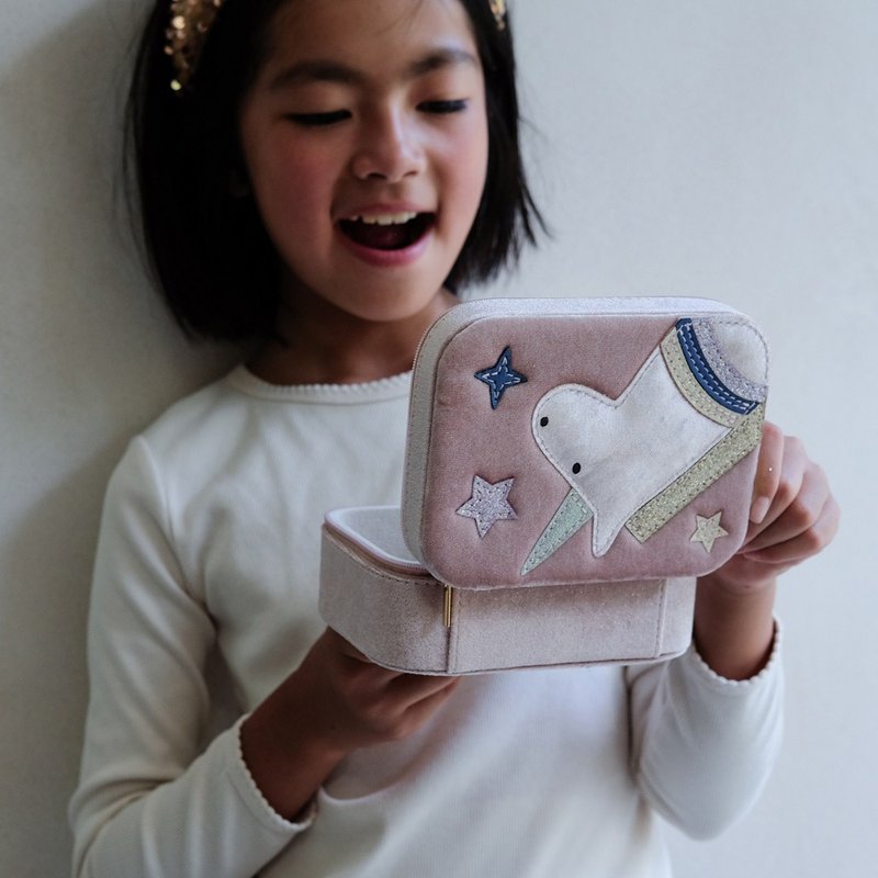 英國Mimi & Lula_AW25_夢幻王國_獨角獸珠寶盒 - 嬰兒手鍊/飾品 - 聚酯纖維 