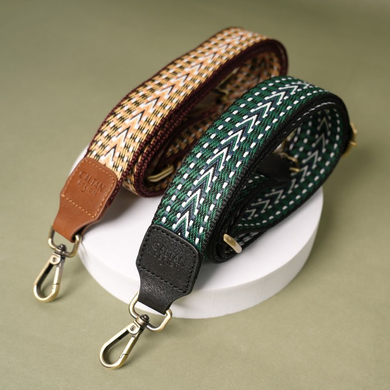 [24hr fast shipping] Totem pattern detachable canvas strap-239005.239006 - Other - Other Materials Green