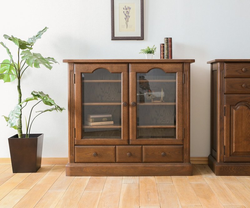 旭川家具 山室家具製作所 ESPOIR No.57 客廳櫃 - 衣櫃/鞋櫃 - 木頭 咖啡色