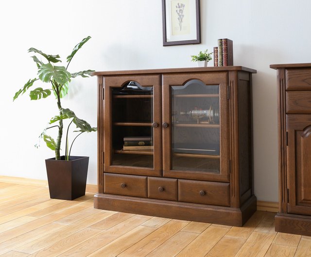 旭川家具 山室家具製作所 エスポアール キャビネット なら材 H045