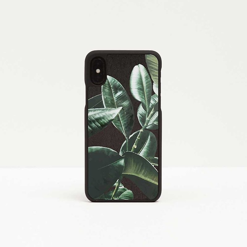 [Pre-order] Log phone case / late night plant - iPhone - Phone Cases - Wood Brown