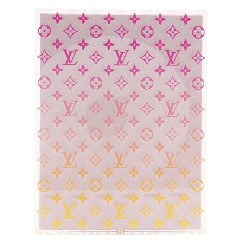 【日本直送】ルイ・ヴィトン LOUIS VUITTON サングラスケース  モノグラム・グラデーション コレクターズボックス アクリル ピンク 【中古】 - 其他 - 壓克力 透明